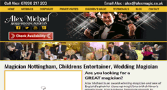 Desktop Screenshot of alexmagic.co.uk